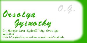 orsolya gyimothy business card